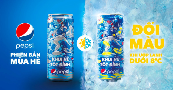 Ví dụ minh họa về Key visual của nhãn hàng Pepsi